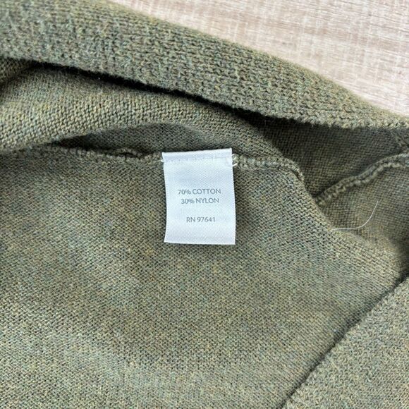 J.Jill Womens Green Sweater Dress 2X Cotton Capsule Classic Minimalist Teacher - Picture 7 of 12